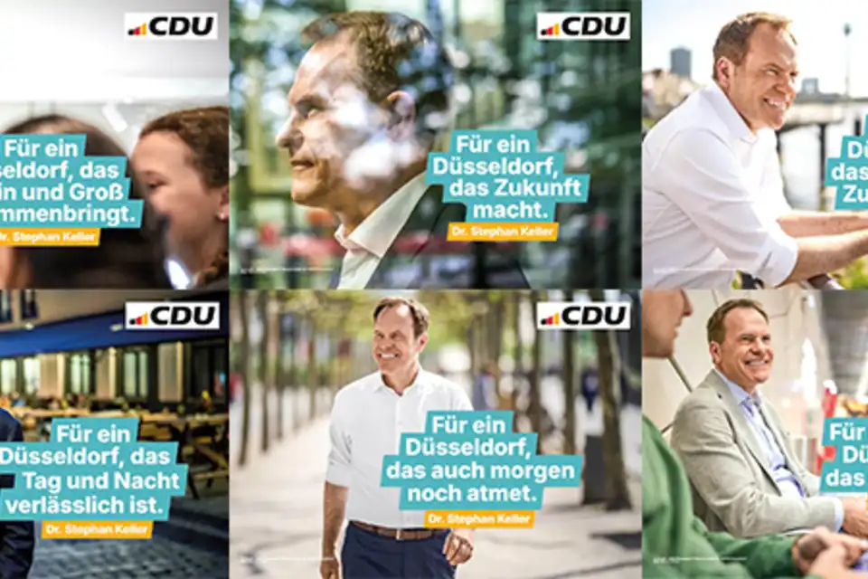 Die insgesamt 6 Motive der Wahlkampfplakat-Kampagne von Dr. Stephan Keller