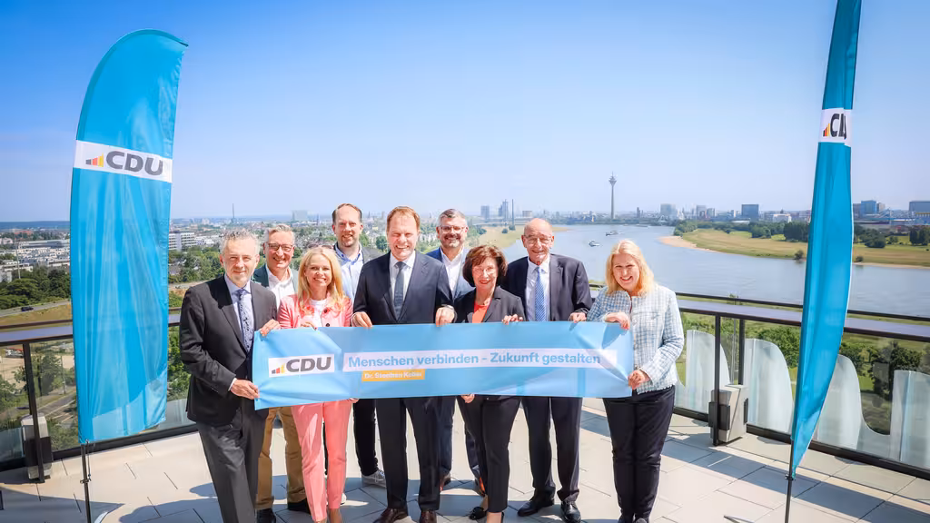 Dr. Stephan Keller bei der Präsentation des Programms zu Kommunalwahl für die kommenden 5 Jahre